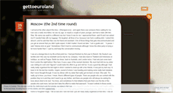 Desktop Screenshot of gettoeuroland.wordpress.com