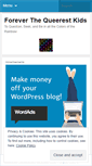 Mobile Screenshot of foreverthequeerestkids.wordpress.com