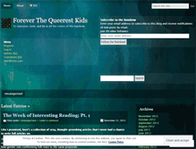 Tablet Screenshot of foreverthequeerestkids.wordpress.com