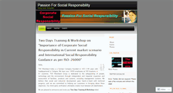Desktop Screenshot of csrpassion.wordpress.com