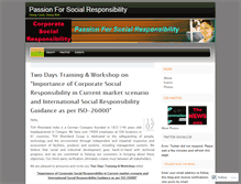 Tablet Screenshot of csrpassion.wordpress.com