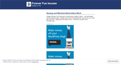 Desktop Screenshot of foreverfunincome.wordpress.com