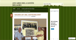 Desktop Screenshot of anuariodelcantonmilagro.wordpress.com
