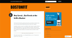 Desktop Screenshot of bostonfit.wordpress.com