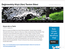 Tablet Screenshot of degirmenkoy.wordpress.com