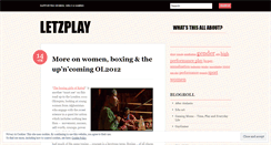 Desktop Screenshot of letzplay.wordpress.com