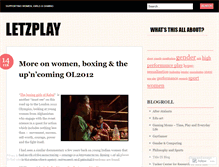 Tablet Screenshot of letzplay.wordpress.com
