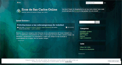 Desktop Screenshot of ecosdesancarlos.wordpress.com