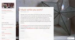 Desktop Screenshot of humblehedonist.wordpress.com