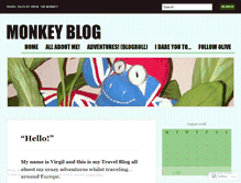 Tablet Screenshot of monkeygrumble.wordpress.com