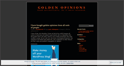 Desktop Screenshot of goldenopinions.wordpress.com