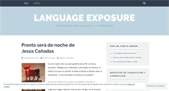 Desktop Screenshot of languagexposure.wordpress.com