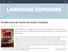 Tablet Screenshot of languagexposure.wordpress.com