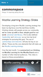 Mobile Screenshot of commonspace.wordpress.com