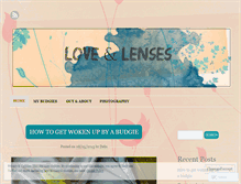 Tablet Screenshot of loveandlenses.wordpress.com