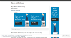 Desktop Screenshot of openartcritique.wordpress.com