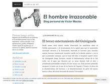 Tablet Screenshot of elhombreirrazonable.wordpress.com