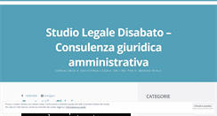 Desktop Screenshot of legaledisabato.wordpress.com