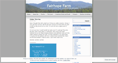 Desktop Screenshot of fairhopefarm.wordpress.com