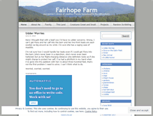 Tablet Screenshot of fairhopefarm.wordpress.com