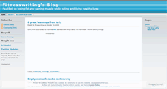 Desktop Screenshot of fitnesswriting.wordpress.com
