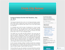 Tablet Screenshot of circlecityrunner.wordpress.com