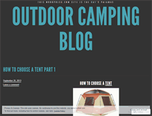 Tablet Screenshot of outdoorcampingtentsblog.wordpress.com