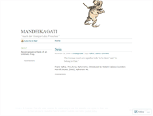 Tablet Screenshot of mandeikagati.wordpress.com