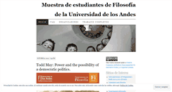 Desktop Screenshot of forofilosofiauniandes.wordpress.com