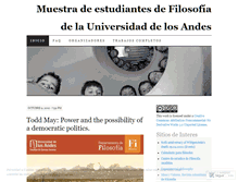 Tablet Screenshot of forofilosofiauniandes.wordpress.com