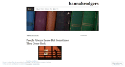 Desktop Screenshot of hannahrodgers.wordpress.com