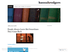 Tablet Screenshot of hannahrodgers.wordpress.com
