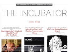 Tablet Screenshot of incubate.wordpress.com