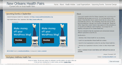 Desktop Screenshot of neworleanshealthfairs.wordpress.com
