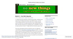 Desktop Screenshot of nonewthings.wordpress.com