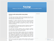 Tablet Screenshot of kayjegs.wordpress.com