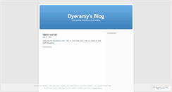 Desktop Screenshot of dyeramy.wordpress.com