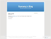 Tablet Screenshot of dyeramy.wordpress.com