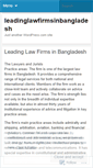 Mobile Screenshot of leadinglawfirmsinbangladesh.wordpress.com