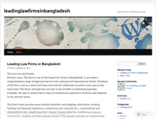 Tablet Screenshot of leadinglawfirmsinbangladesh.wordpress.com