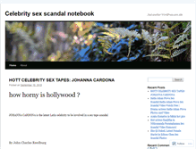 Tablet Screenshot of celebritysexscandal.wordpress.com