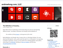 Tablet Screenshot of andrewclaylong.wordpress.com