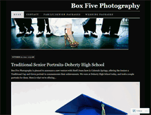 Tablet Screenshot of boxfivephotography.wordpress.com