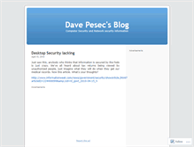 Tablet Screenshot of davepesec.wordpress.com