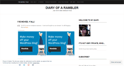 Desktop Screenshot of diaryofarambler.wordpress.com