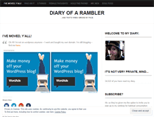 Tablet Screenshot of diaryofarambler.wordpress.com