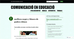 Desktop Screenshot of comunicacioeneducacio.wordpress.com