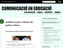 Tablet Screenshot of comunicacioeneducacio.wordpress.com