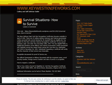 Tablet Screenshot of keywestknifeworks.wordpress.com