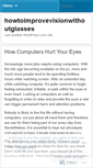 Mobile Screenshot of howtoimprovevisionwithoutglasses.wordpress.com